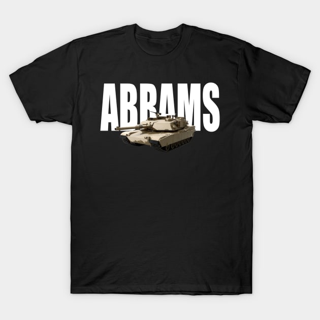 M1 Abrams MBT Main Battle Tank T-Shirt by Dirty Custard Designs 